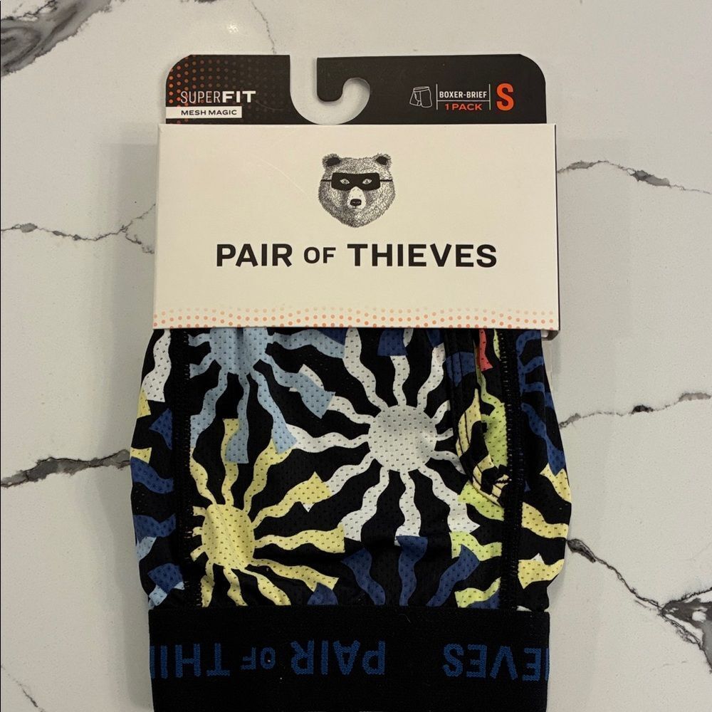 Pair of Thieves Men's Boxer Briefs - Black and Blue